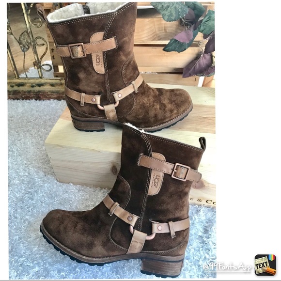 ugg biker style boots